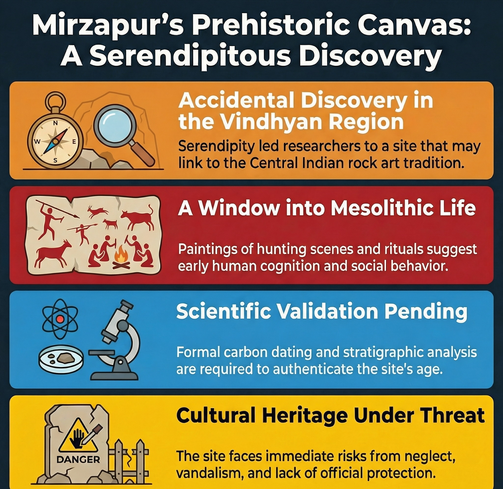 Wrong turn, prehistoric find! DU team spots rock art site in UP